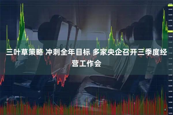 三叶草策略 冲刺全年目标 多家央企召开三季度经营工作会